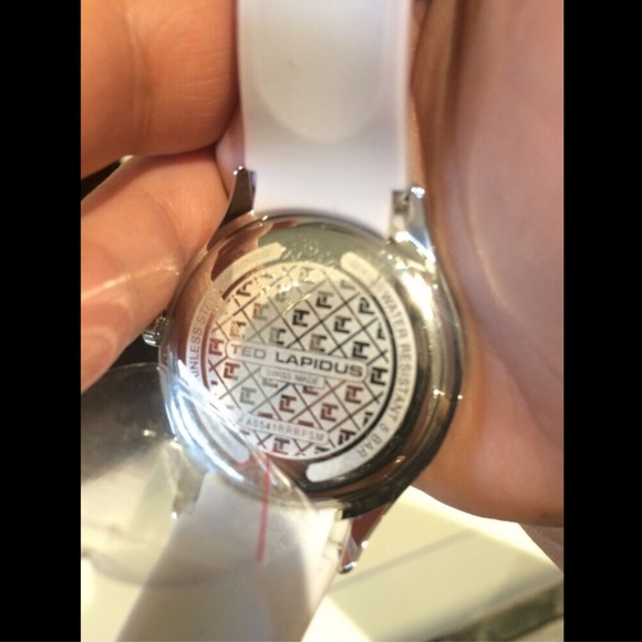 NEW Ted Lapidus Ombre Silicone Pink Dial White Crystal White/Grey OMBRE GEL RARE main image 5